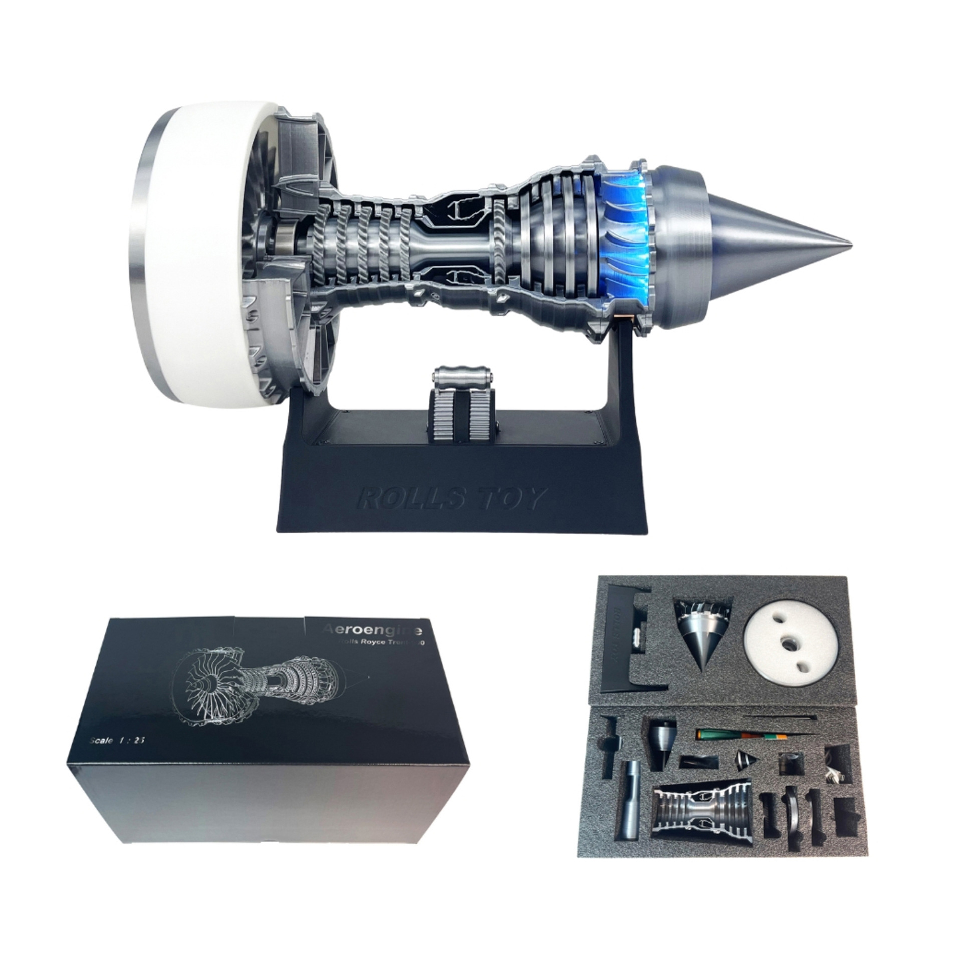 Model Kit Jet Engine - 3D Printed Turbine Engine Model -