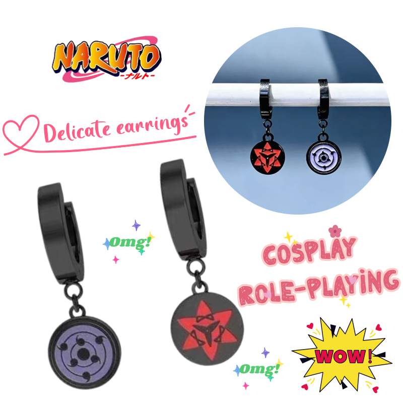 Model Kit Naruto - New NARUTO Uzumaki Naruto earrings cosplay