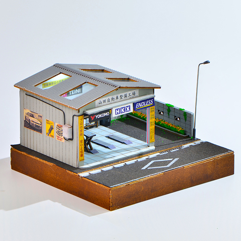 1:64 Scale DIY Auto Repair Sho - огляд і ціна Model Kit Led