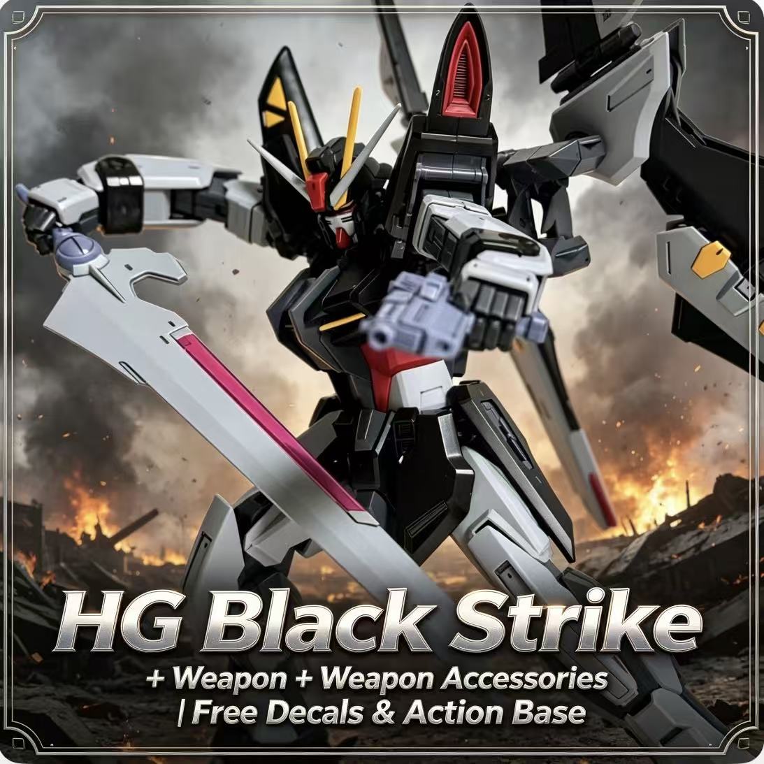 41 HG 1/144 Black Strike Mecha - огляд і ціна Model Kit Non Gundam