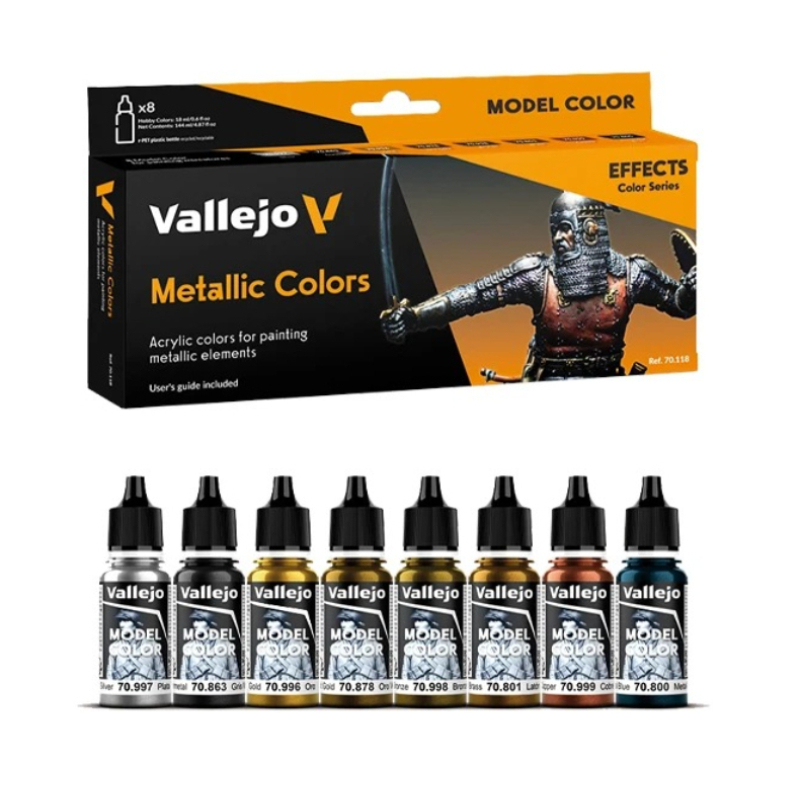 Vallejo 70118 Metallic Color E - огляд і ціна Tamiya Model Paint Set