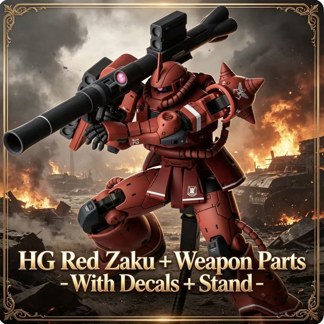 024HG Char's Custom Old Type R - огляд і ціна Model Kit Zaku