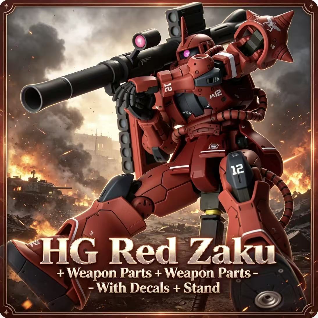 024HG Char's Custom Old Type R - огляд і ціна Model Kit Zaku