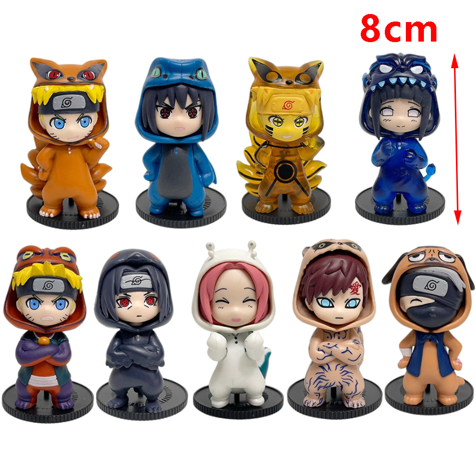 Anime 8cm Naruto 9pcs Set Rand - огляд і ціна Model Kit Naruto